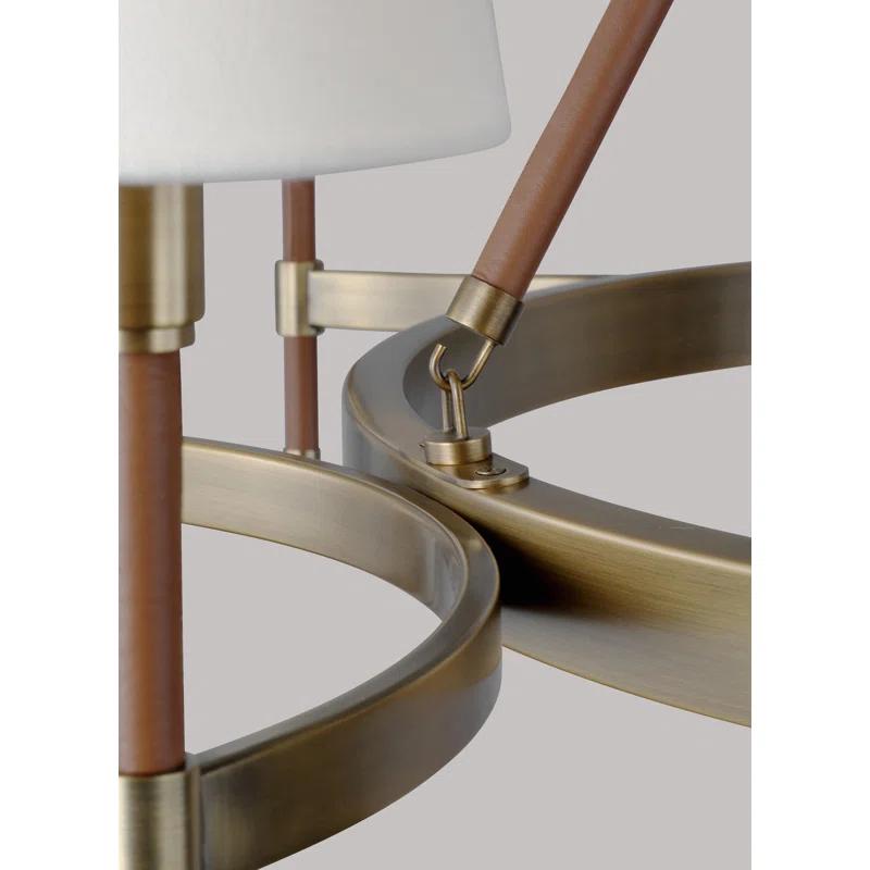 Lauren Ralph Lauren Katie 8 - Light Dimmable Wagon Wheel Chandelier