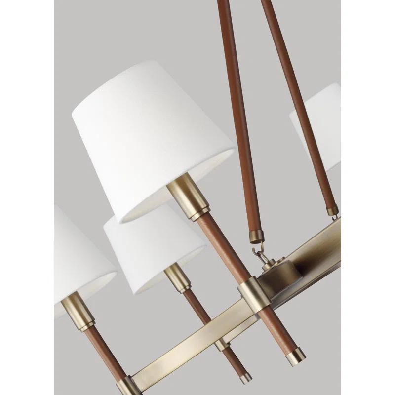 Lauren Ralph Lauren Katie 8 - Light Dimmable Wagon Wheel Chandelier