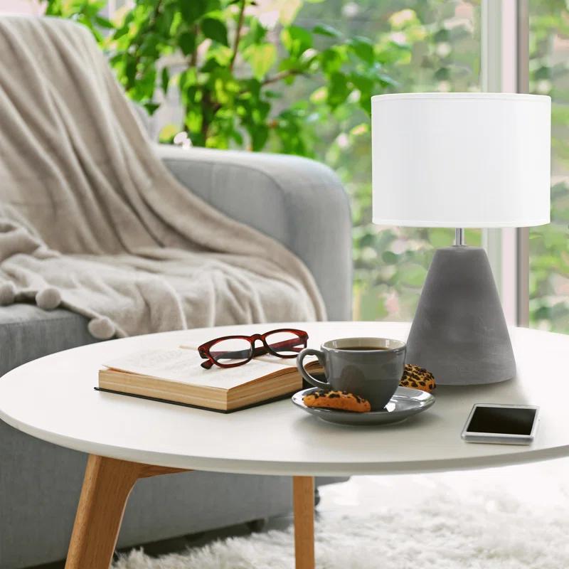 Union Rustic Amaresh Concrete Table Lamp