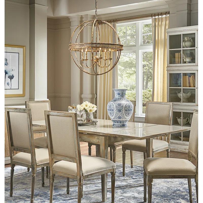 Tuscan 6 - Light Geometric Chandelier