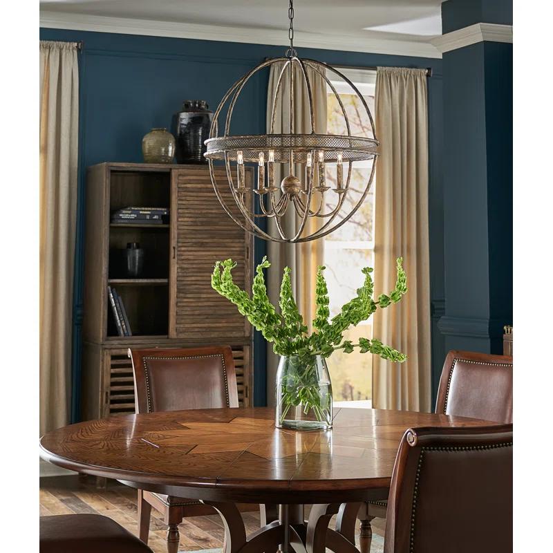 Tuscan 6 - Light Geometric Chandelier