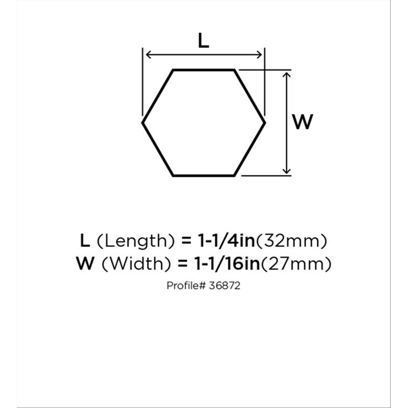 Caliber 1 1/4" Diameter Geometric Knob
