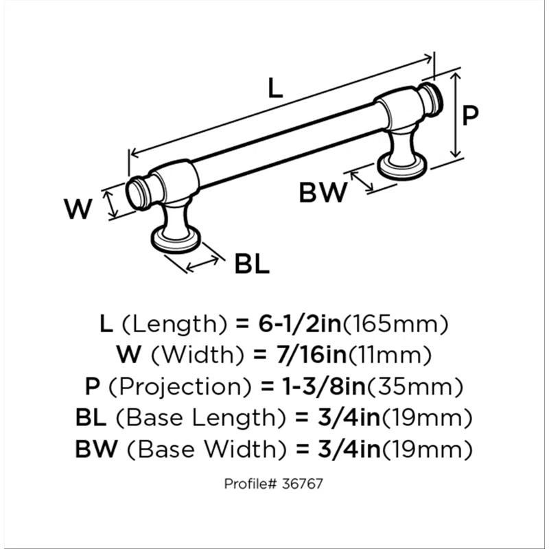 Winsome 5 1/16" Center To Center Bar Pull