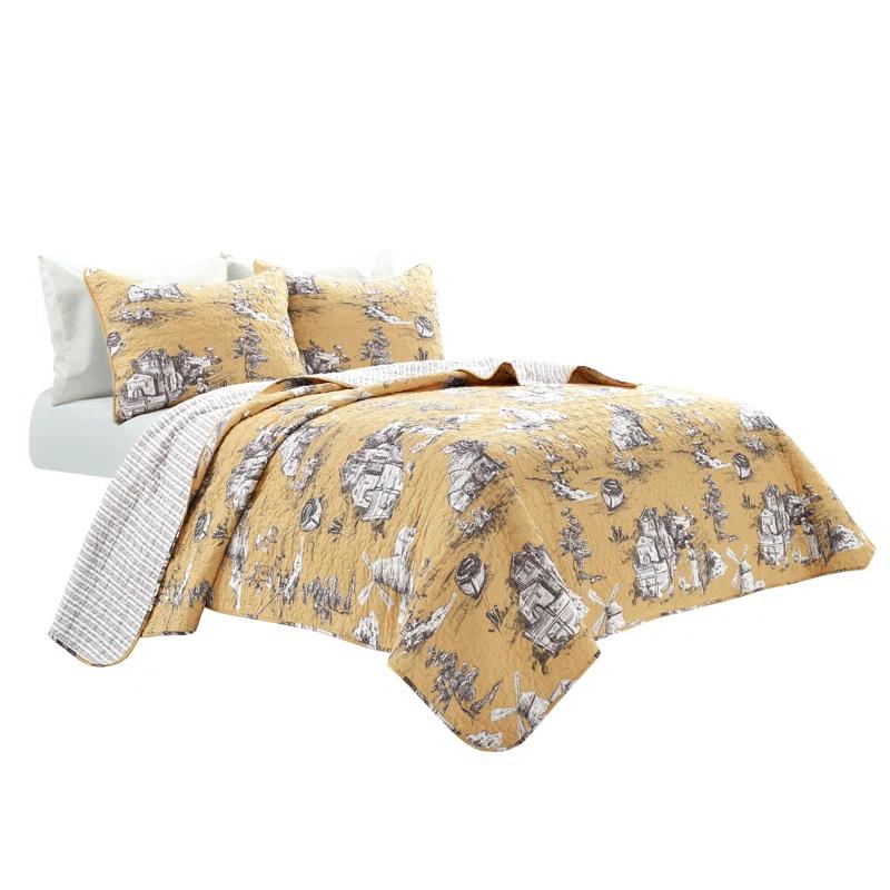 Reyna Reversible Quilt Set (Set of 3)