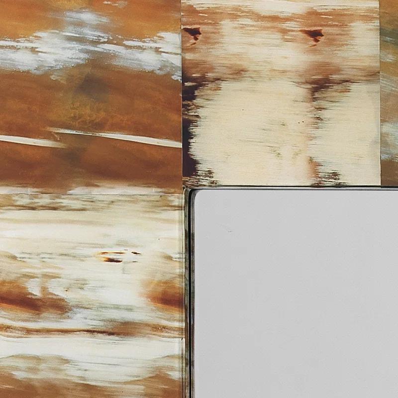 Wood Flat Wall Mirror