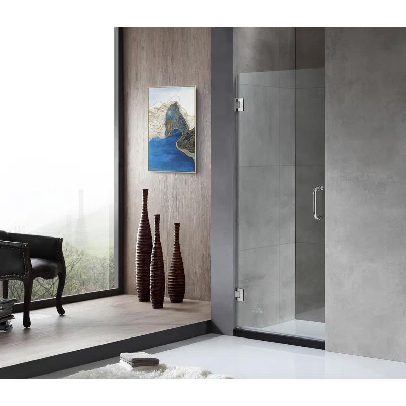 Fellow Series 30" x 72" Hinged Frameless Shower Door