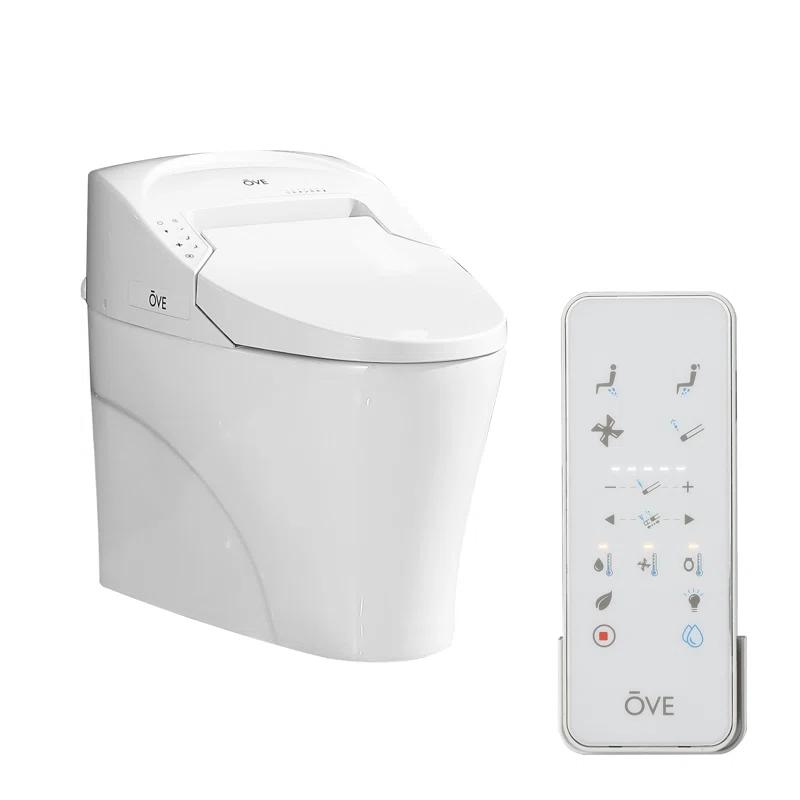Ove Decors Virtuoso Tank Smart Toilet 1.28 GPF Elongated Bidet Toilet (Seat Included)