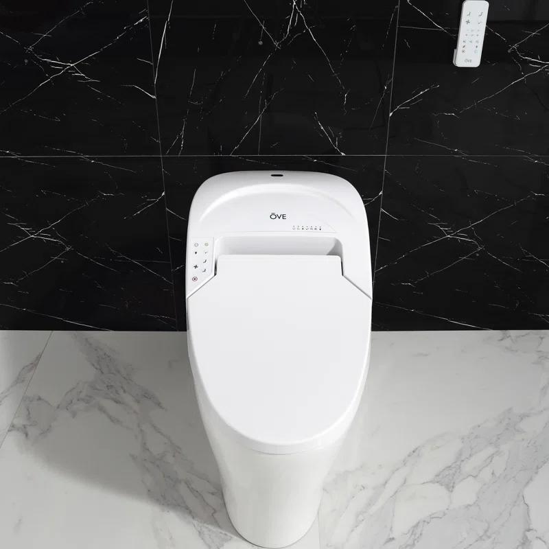 Ove Decors Virtuoso Tank Smart Toilet 1.28 GPF Elongated Bidet Toilet (Seat Included)