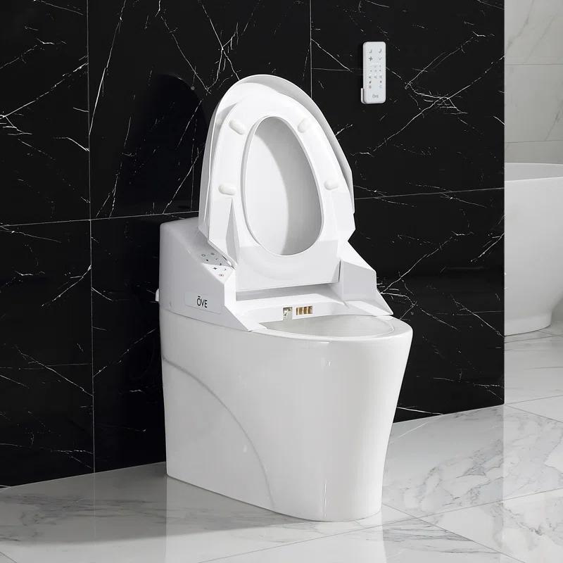 Ove Decors Virtuoso Tank Smart Toilet 1.28 GPF Elongated Bidet Toilet (Seat Included)