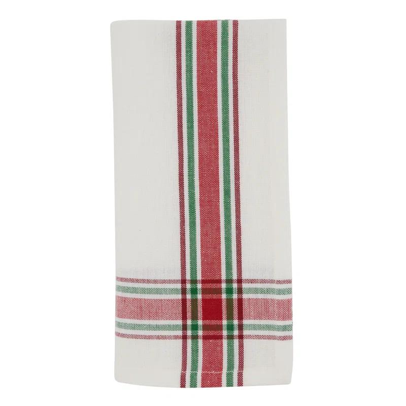 Gracie Oaks Aomame Cotton Plaid Rectangle Napkin (Set of 4)