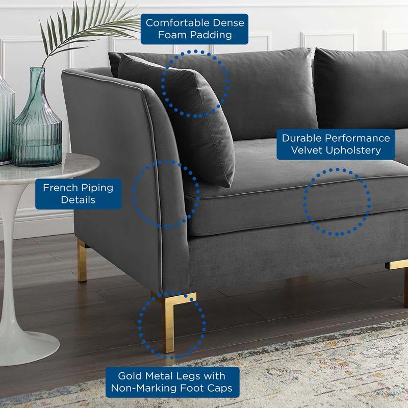 Modway Ardent Performance Velvet Loveseat
