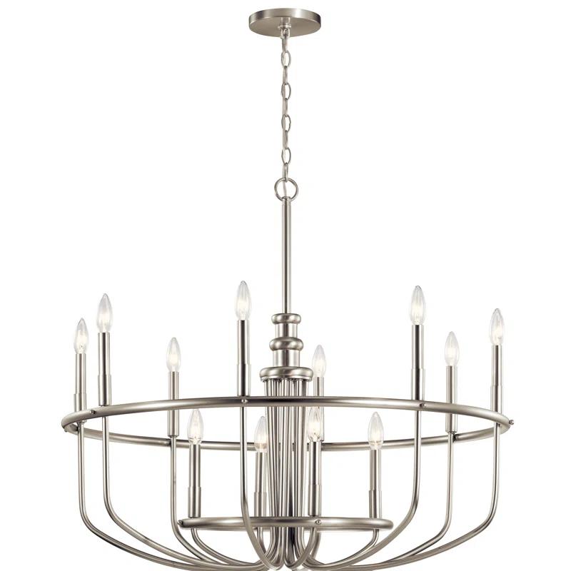 Kuzey 12 - Light Wagon Wheel Chandelier