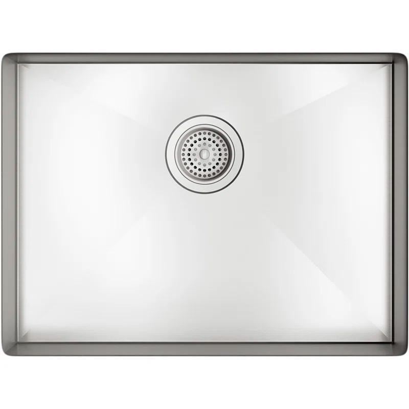 Vault 24-In X 18-1/4-In X 6-1/4-In Undermount Single-Bowl Kitchen Sink
