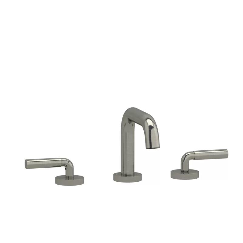 Elegant Urban Brushed Nickel Widespread Lavatory Faucet with Lever Handles
