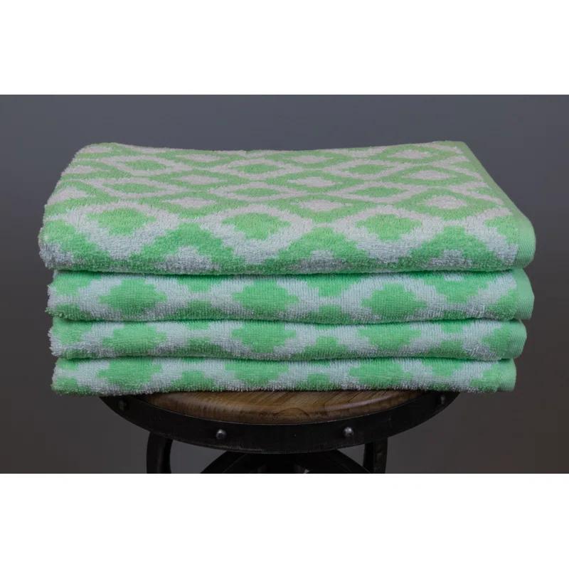 Fibertone by 1888 Mills 4 Piece Beach Towel Set (Set of 4)