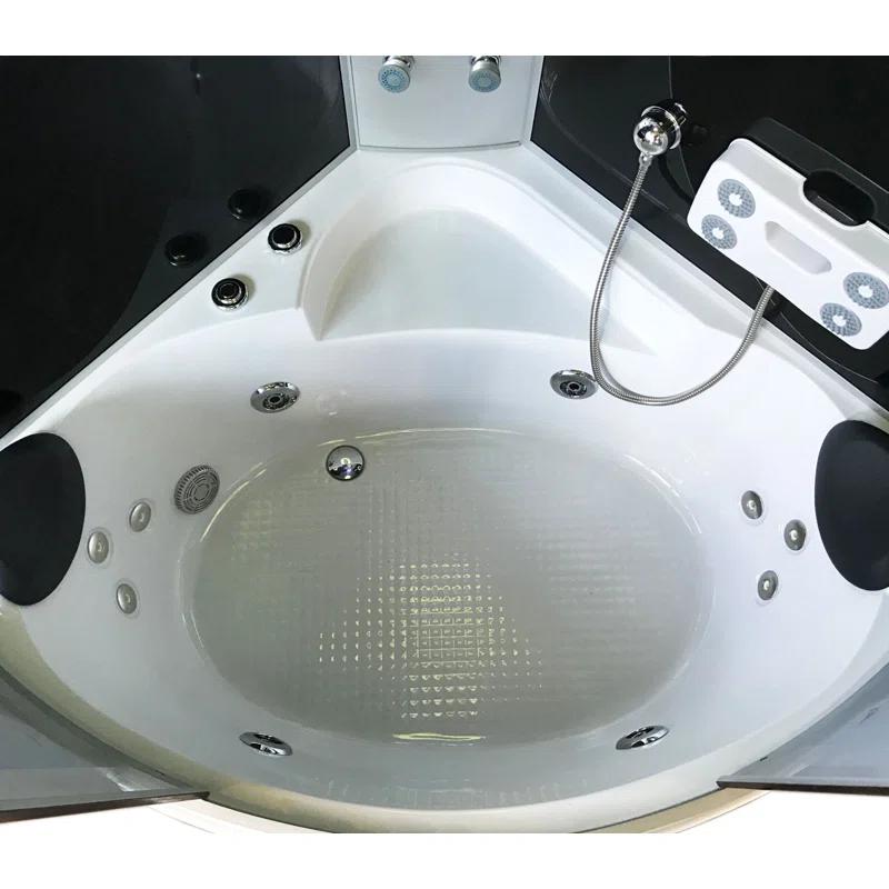 Milan 49'' x 49'' Bathtub with Faucet