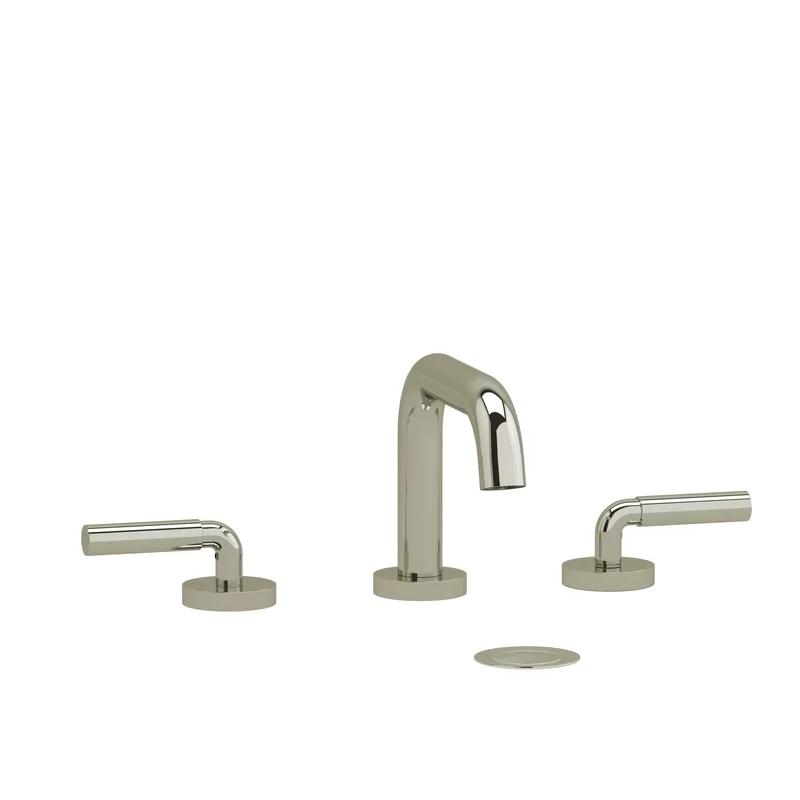 Elegant Urban Brushed Nickel Widespread Lavatory Faucet with Lever Handles