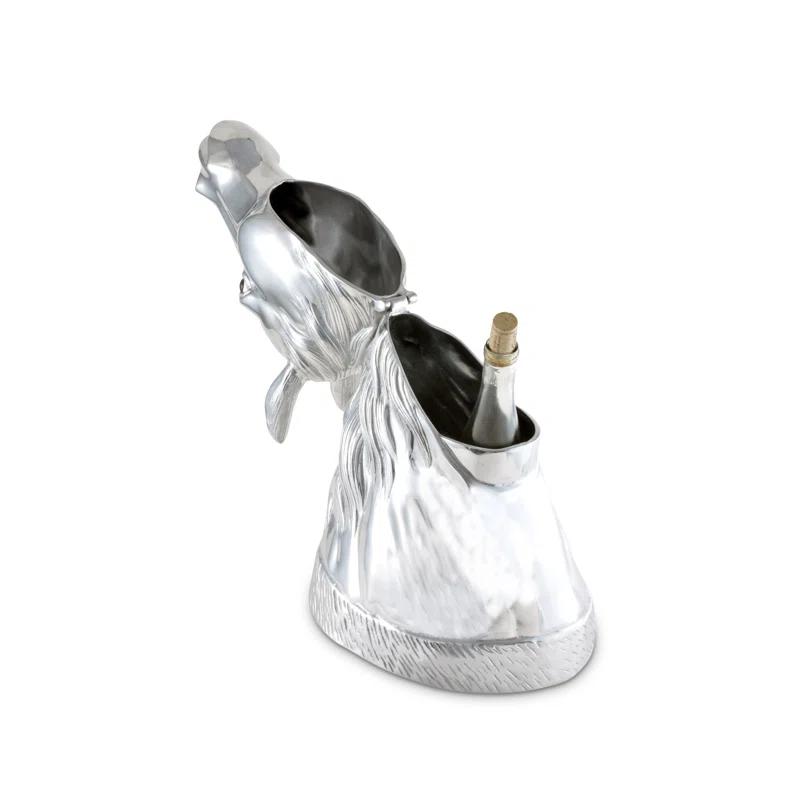 Arthur Court Designs Equestrian Aluminum Ice Bucket