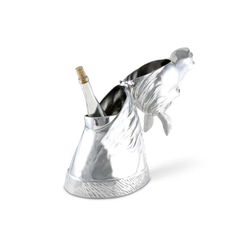 Arthur Court Designs Equestrian Aluminum Ice Bucket