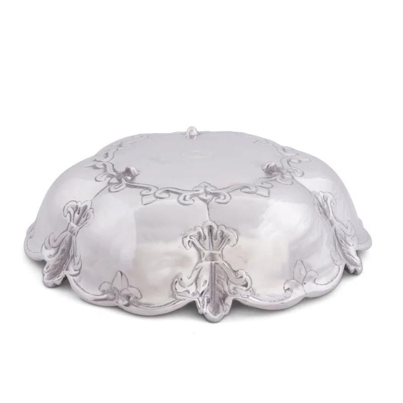 Arthur Court Designs Arthur Court Designs Fleur De Lis Aluminum Serving Bowl