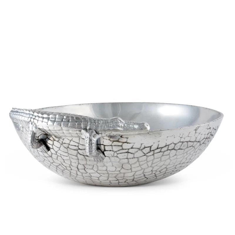 Arthur Court Designs Arthur Court Designs Alligator Aluminum Serving Bowl