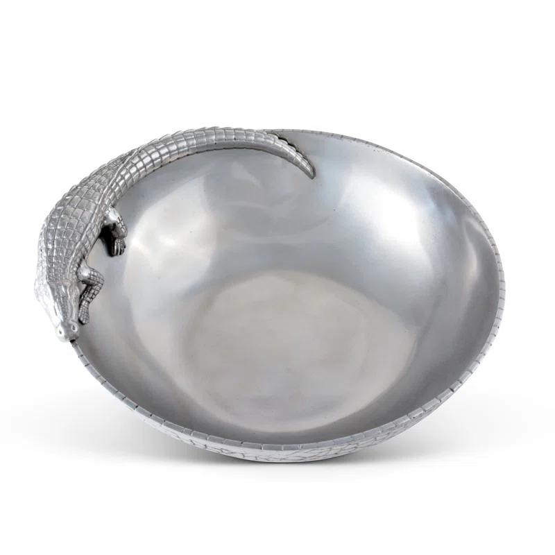 Arthur Court Designs Arthur Court Designs Alligator Aluminum Serving Bowl