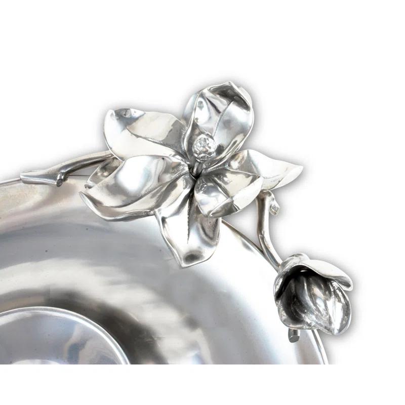 Arthur Court Designs Arthur Court Designs Magnolia Aluminum Chips And Dip Platter