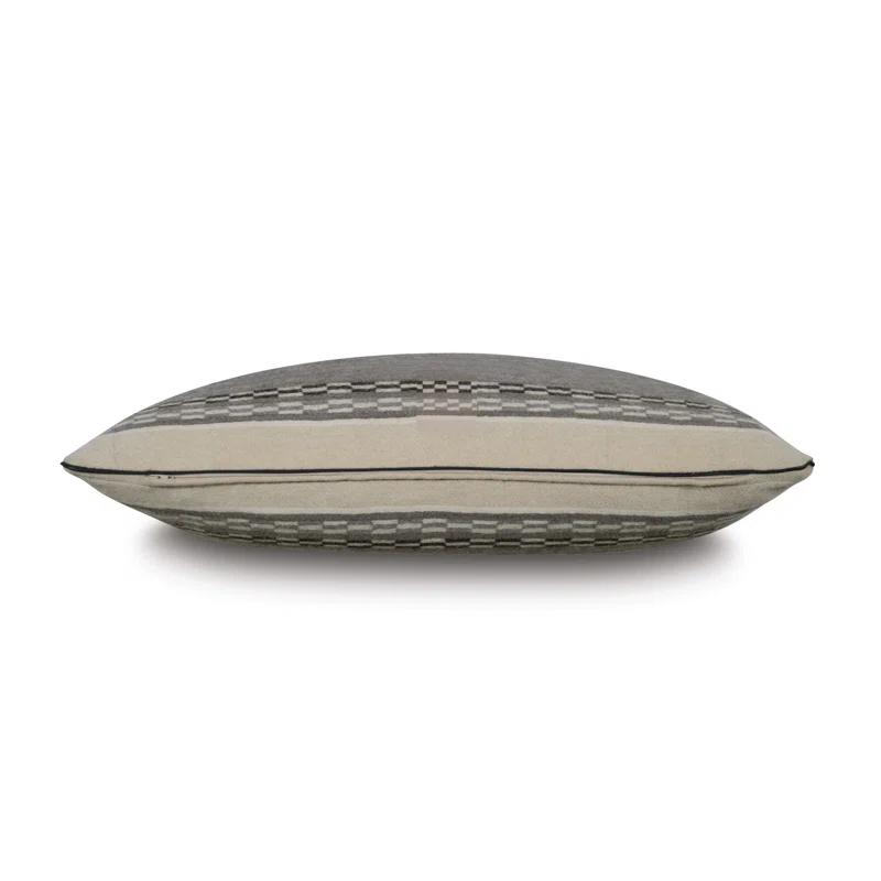 Eastern Accents Telluride Striped Wool Blend Reversible Throw Pillow
