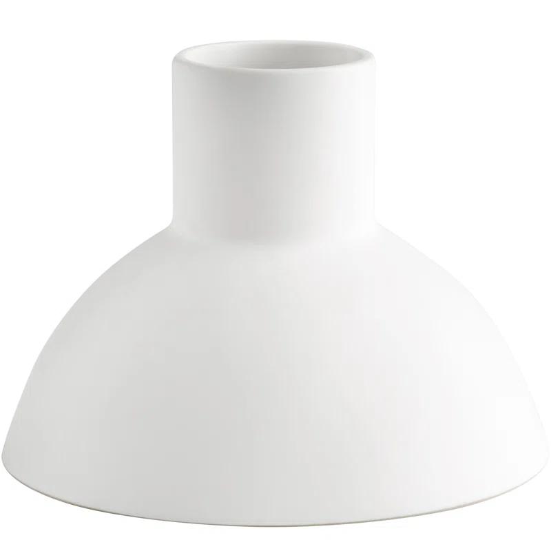 Purezza Matte White Ceramic Tulip Table Vase