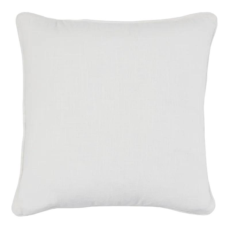 Embroidered Linen Square 22" Throw Pillow - Perfect Mother's Gift