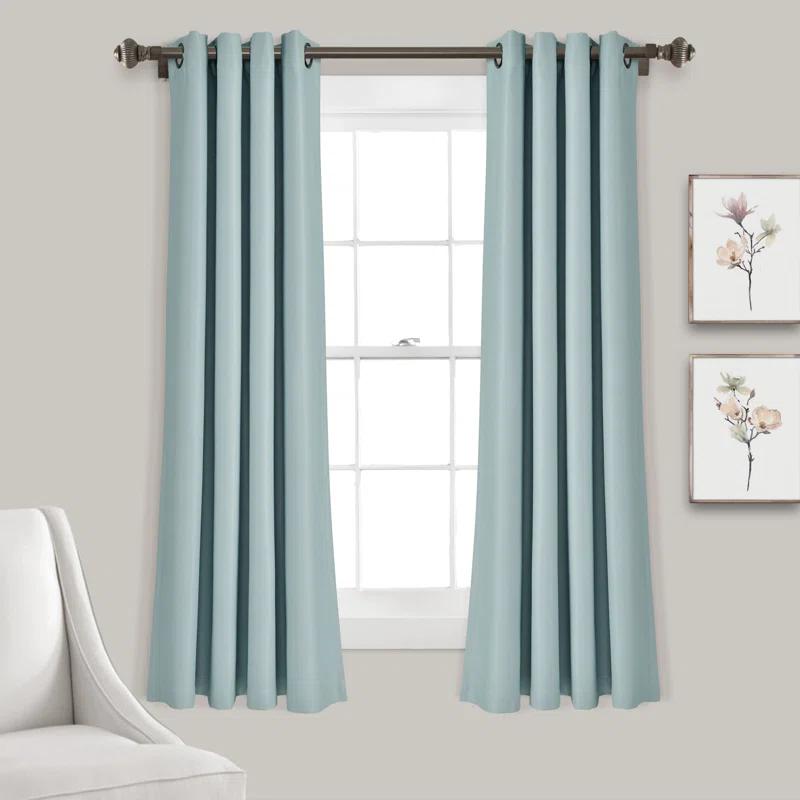 Lush Decor Insulated Polyester Blackout Curtain Pair (Set of 2)
