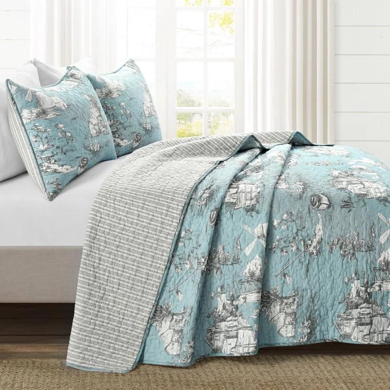 Reyna Reversible Quilt Set (Set of 3)