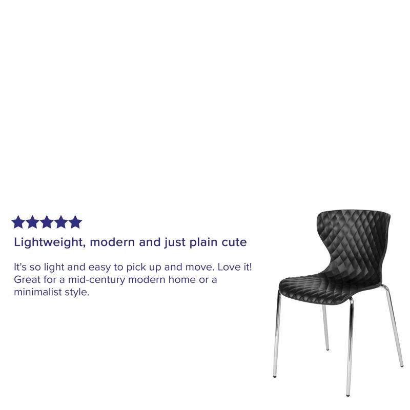 Flash Furniture Lowell Contemporary Plastic Stack Chair