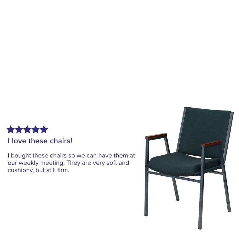 Offex Aliya Heavy Duty Stack Chair with Arms
