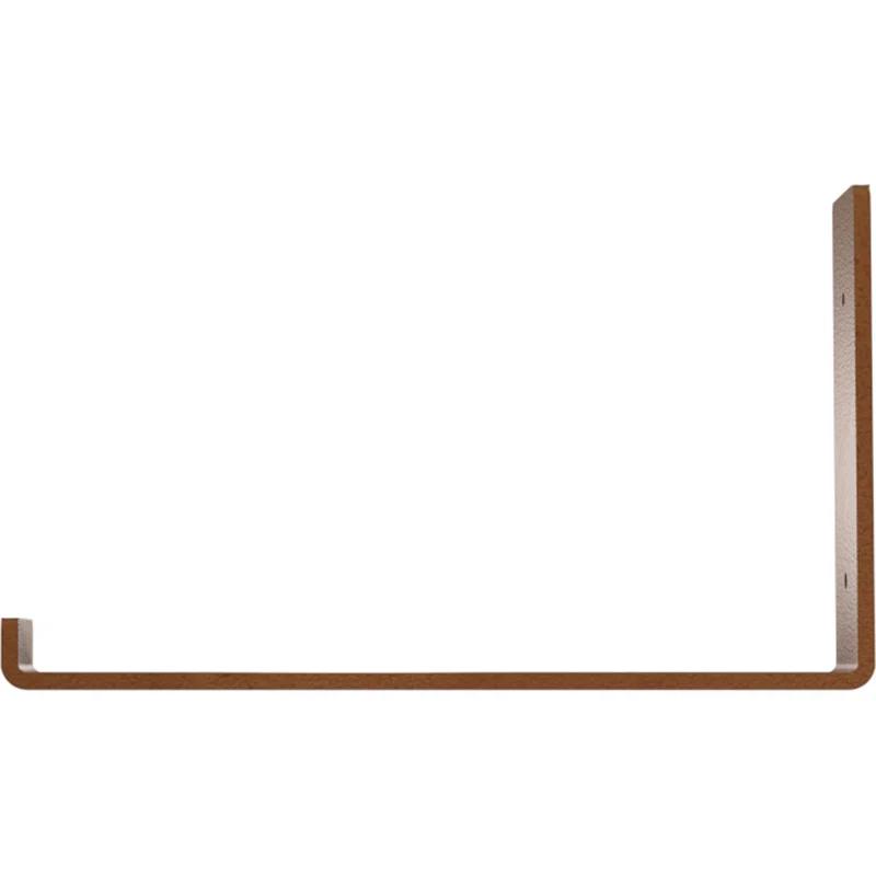 Hammered Copper 2"W x 12"D x 7"H Steel Shelf Bracket