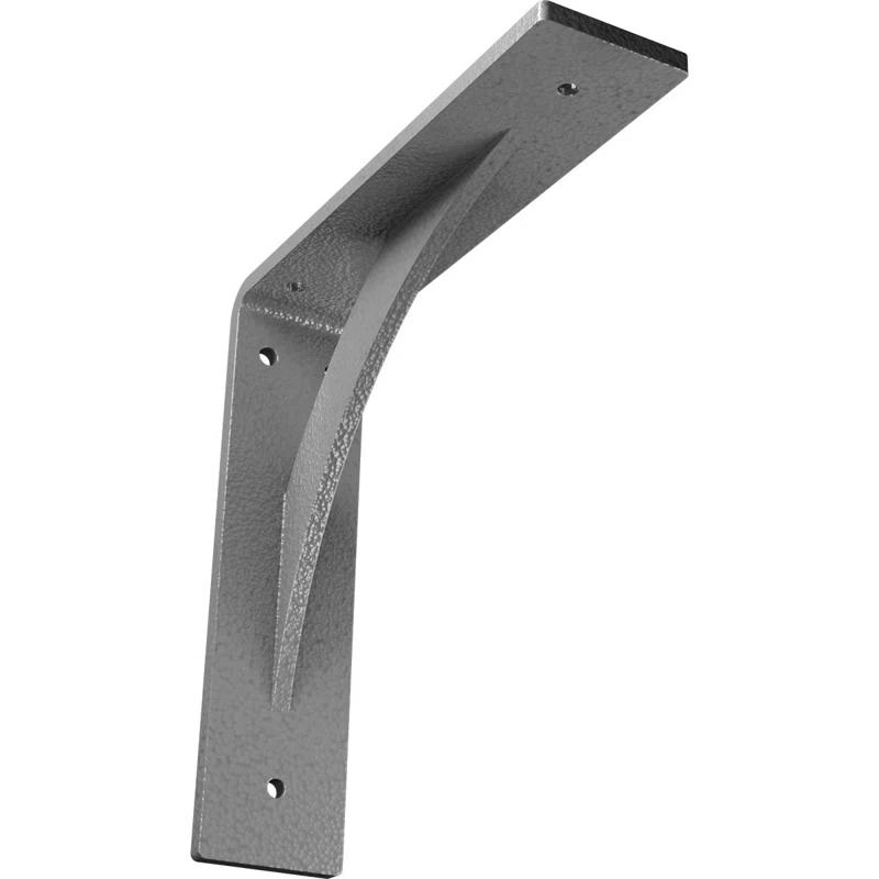 Legacy 2'' W x 8'' D Hammered Gray Steel Bracket/Corbel