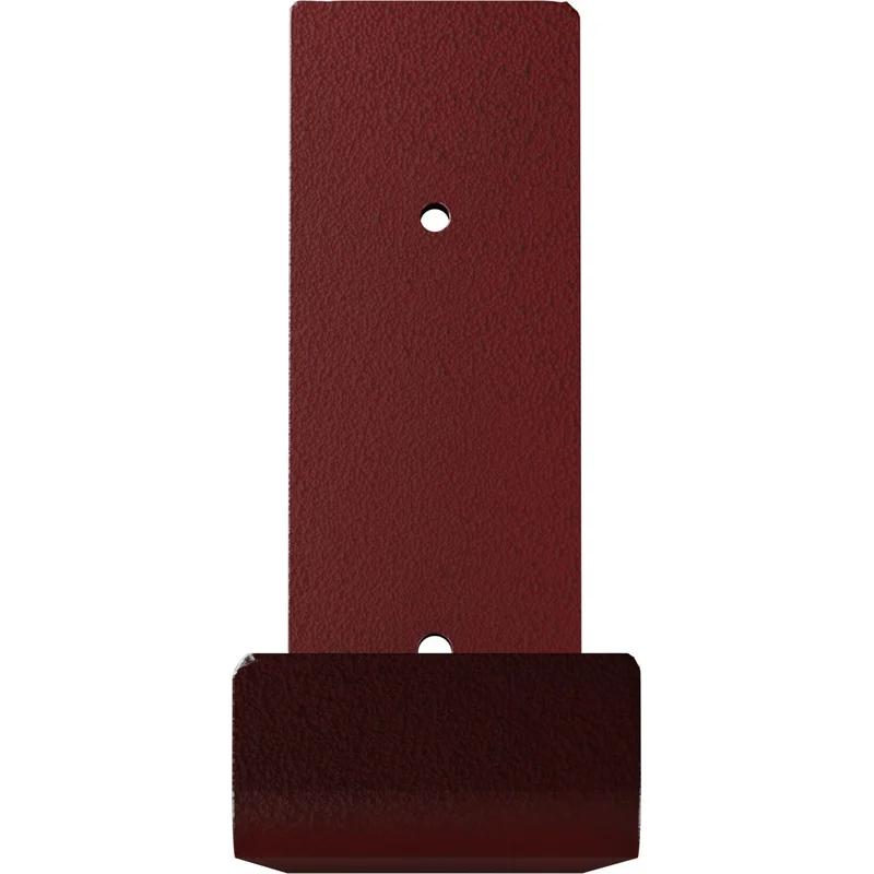 Hammered Bright Red Steel 6"x8" Shelf Bracket for Urban Chic Decor