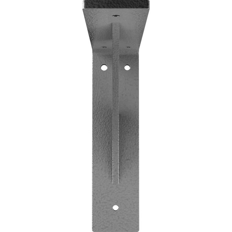 Legacy 2'' W x 8'' D Hammered Gray Steel Bracket/Corbel