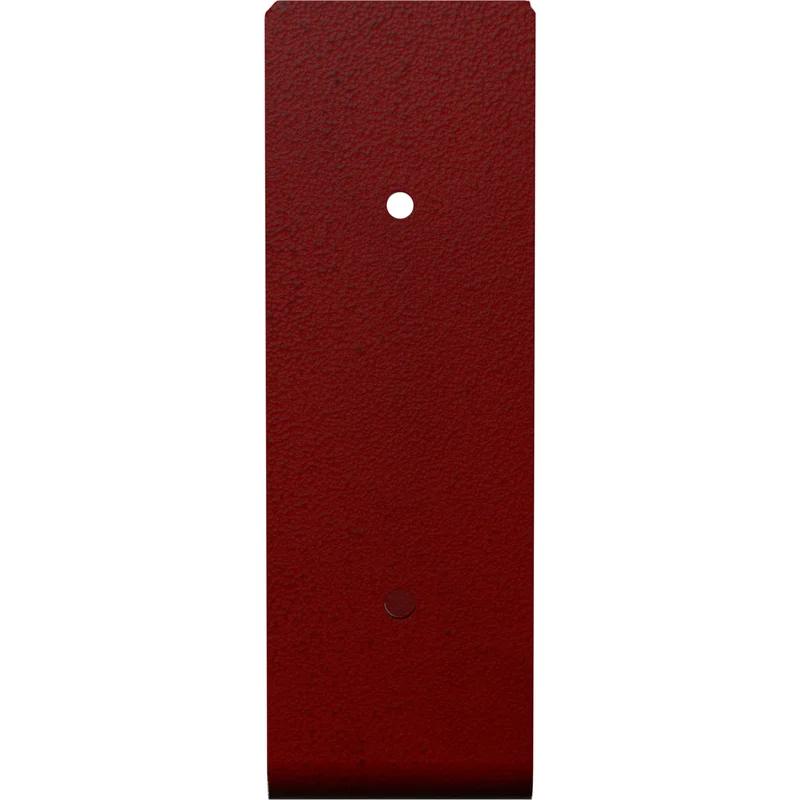 Hammered Bright Red Steel 6"x8" Shelf Bracket for Urban Chic Decor