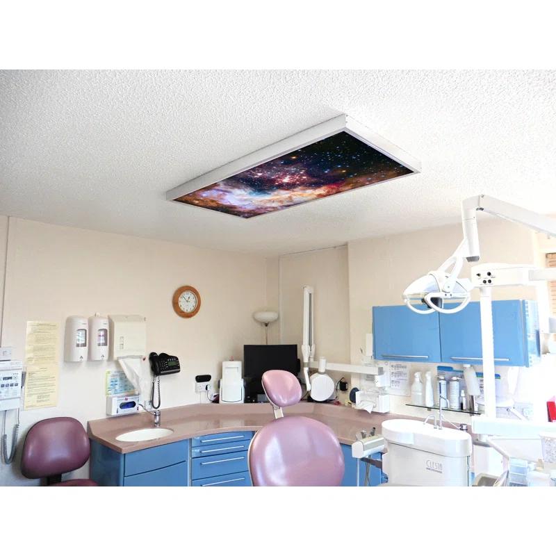 Octo Lights Astronomy Fluorescent Light Covers for Ceiling Lights - For 2x4 Light Fixture - by Octo Lights