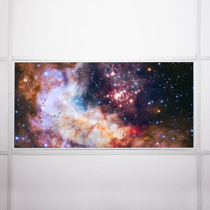 Octo Lights Astronomy Fluorescent Light Covers for Ceiling Lights - For 2x4 Light Fixture - by Octo Lights