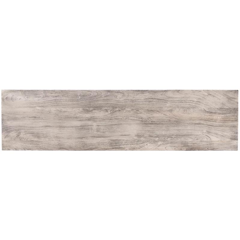 Raitis 63'' Gray Sandwash Acacia Wood and Metal Sideboard