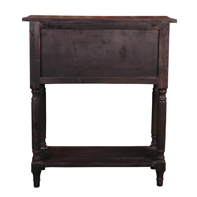 August Grove® Talbotton Solid Wood 2 - Drawer End Table