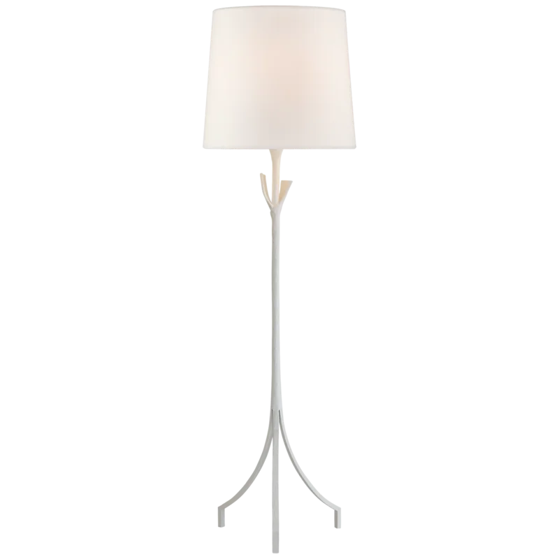 Edison Adjustable 58.5" Plaster White Outdoor Floor Lamp