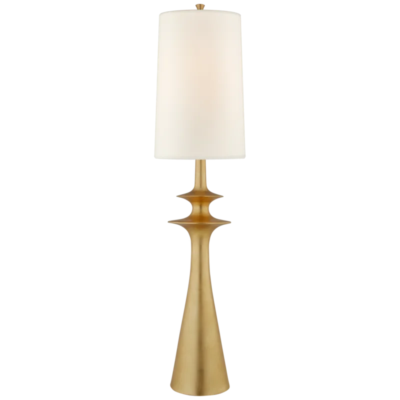 Lakmos Gilded Gold Tall Tapering Outdoor Floor Lamp