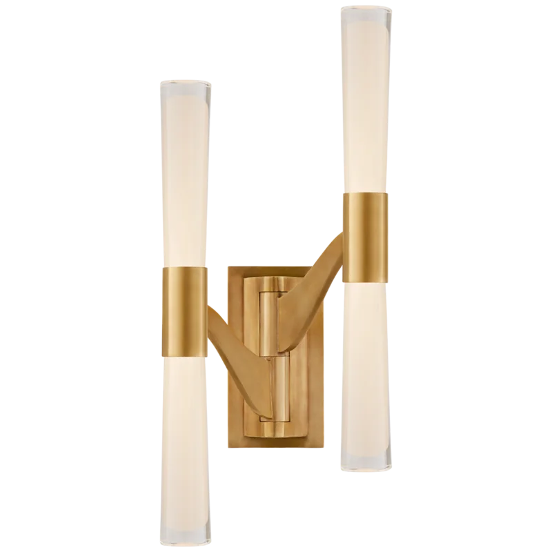 Brenta Articulated Swing Arm Sconce in Hand-Rubbed Antique Brass