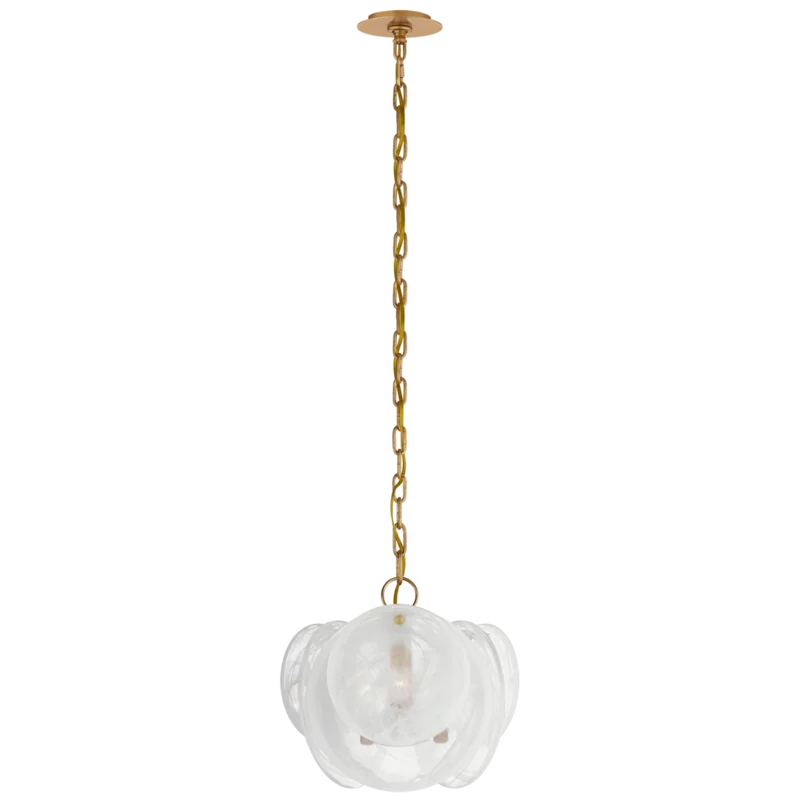 Loire Nickel 3-Light 14.5" Candle Pendant by AERIN