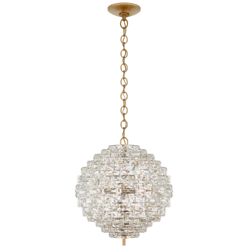 Karina Antique-Burnished Brass 6-Light Crystal Chandelier