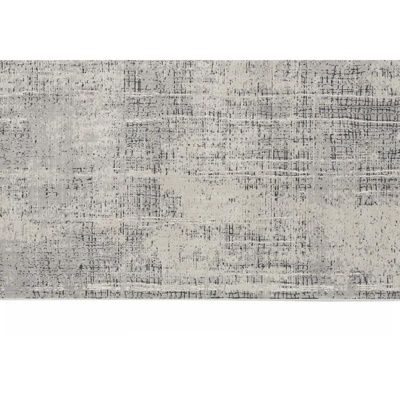 Handmade Abstract Viscose 8' x 10' Gray Area Rug