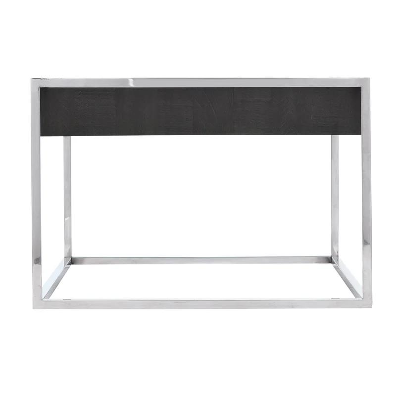 Loft 52'' Black Rectangular Coffee Table with Storage